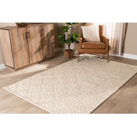 Baxton Studio Meltem-Ivory-Rug Baxton Studio Meltem Modern and Contemporary Ivory Handwoven Wool Area Rug